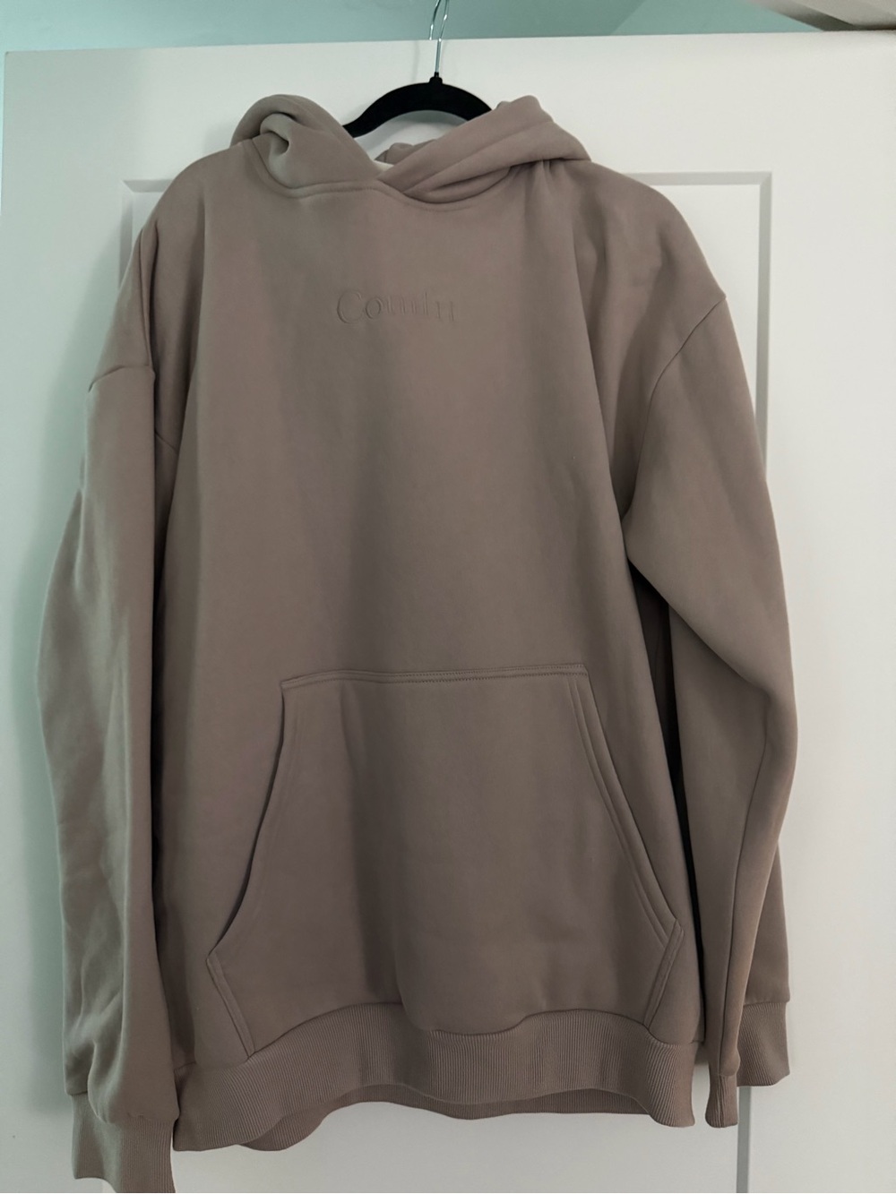 Coach Taupe Hoodie for Women - Relaxed Pullover Sweatshirt